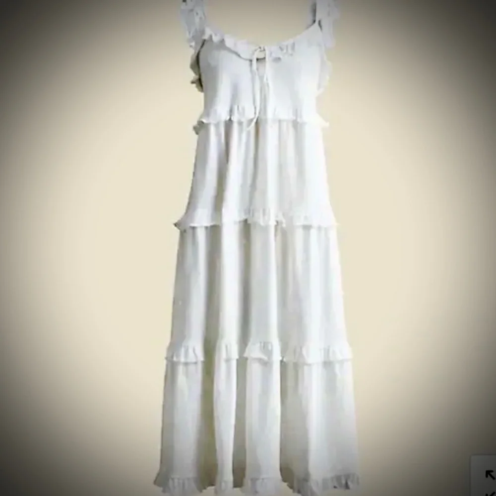 J Crew Tiered Knit Keyhole Maxi Dress Sz S NWT